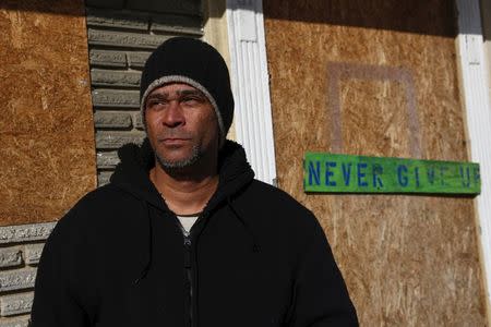 Angel Ortiz, 45, a seasonal worker at the Steel Pier amusement park, poses for a portrait in Atlantic City, New Jersey, January 20, 2016. REUTERS/Shannon Stapleton