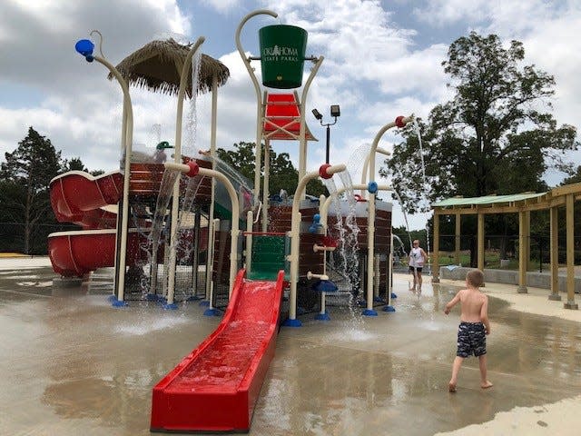 The splash pad at Greenleaf State Park.