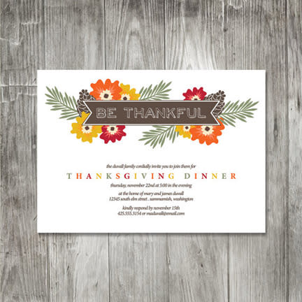 Floral Invitations