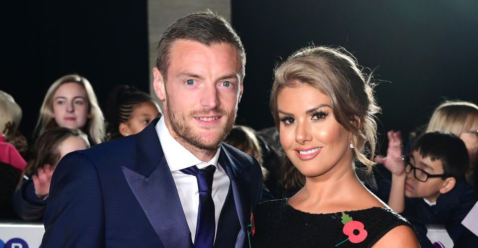 Rebekah with husband James Vardy in 2017. (PA Images)