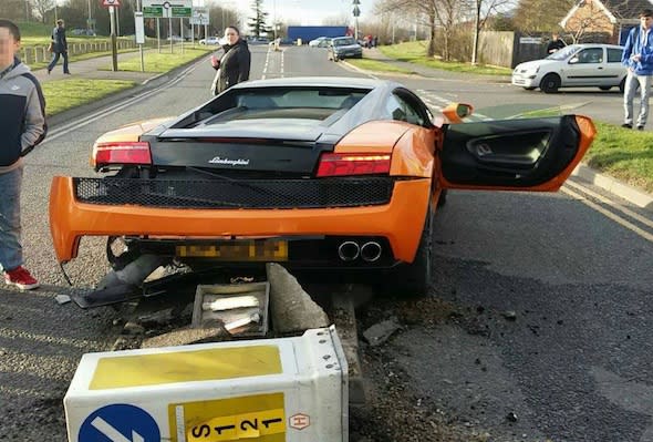 Lamborghini crash