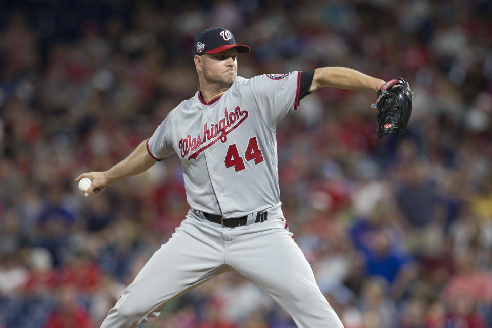 Ryan Madson has been traded to the Dodgers to give their bullpen a boost. (Photo by Mitchell Leff/Getty Images)