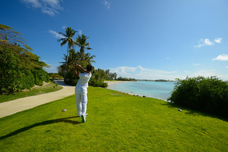 Play golf at seaside