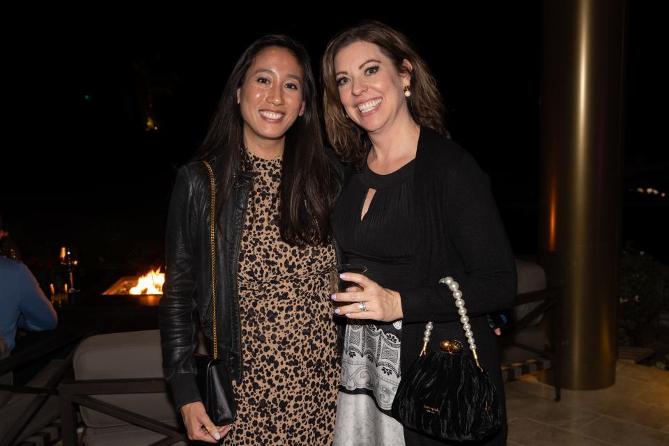 Dr. Kim Phan and Angie Hoyt attend the Desert Cancer Foundation’s Corks & Cuisine fundraiser on Nov. 4, 2023.