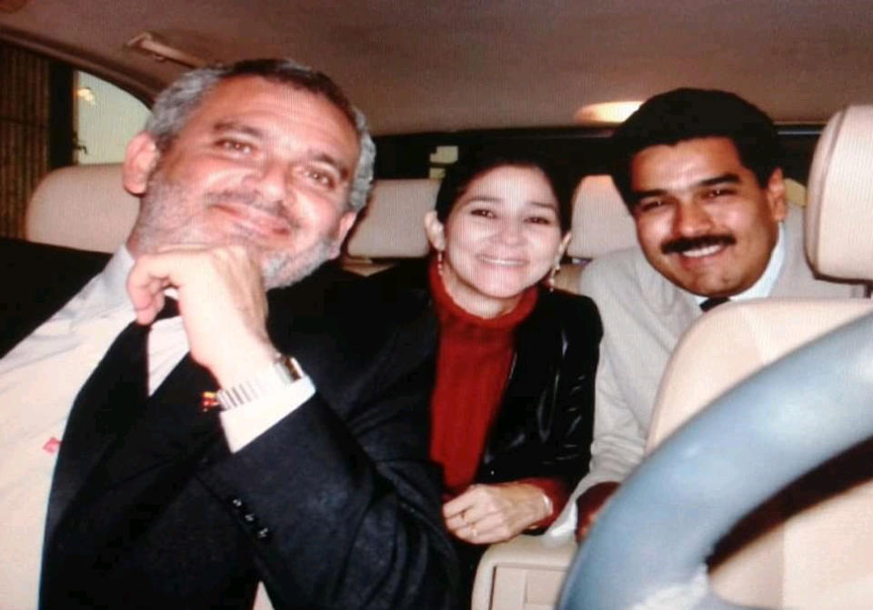 Image: Adel El Zabayar, Nicolas Maduro and wife (DOJ)