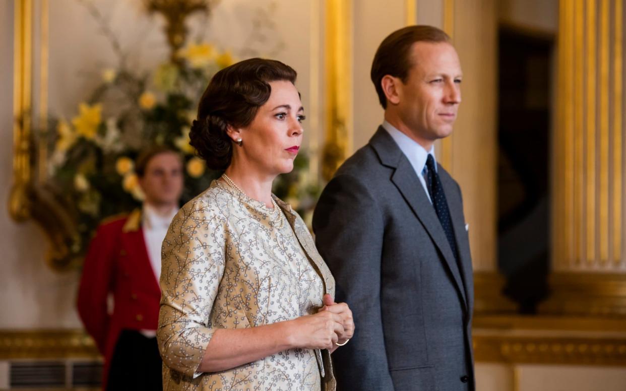 Olivia Colman as the Queen and Tobias Menzies as Prince Philip in series 3 of The Crown - Netflix