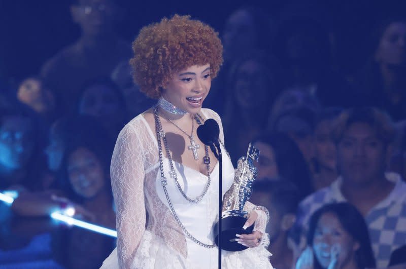 Ice Spice attends the MTV Video Music Awards on Sept. 12. File Photo by John Angelillo/UPI