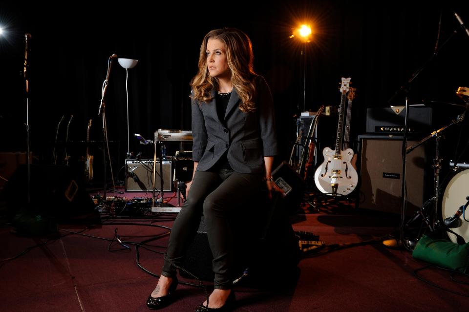 Lisa Marie Presley before a rehearsal with her band at Third Encore Studios on May 5, 2012.