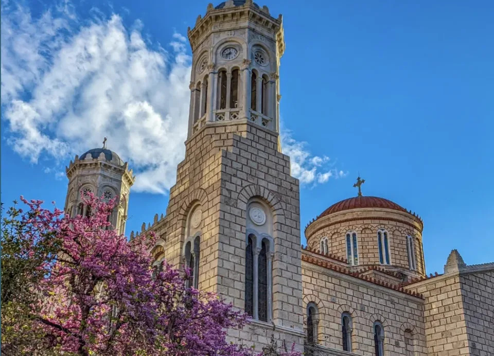 A Greek Orthodox Church in Athens, Greece.