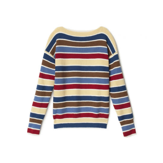 <p>Trademark striped boatneck sweater, $348, <a href="http://www.trade-mark.com/striped-boatneck-sweater.html?___store=default" rel="nofollow noopener" target="_blank" data-ylk="slk:trademark;elm:context_link;itc:0;sec:content-canvas" class="link ">trademark</a></p>