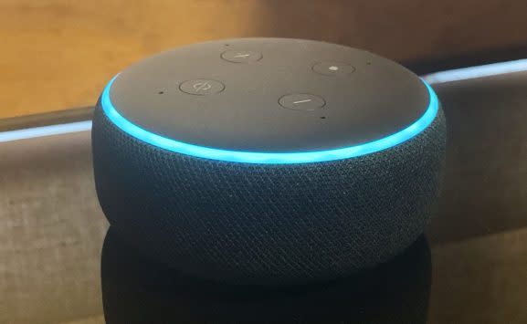 The third-generation Echo Dot.