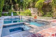 <p>The backyard features plenty of greenery and a pool. (Realtor.com) </p>