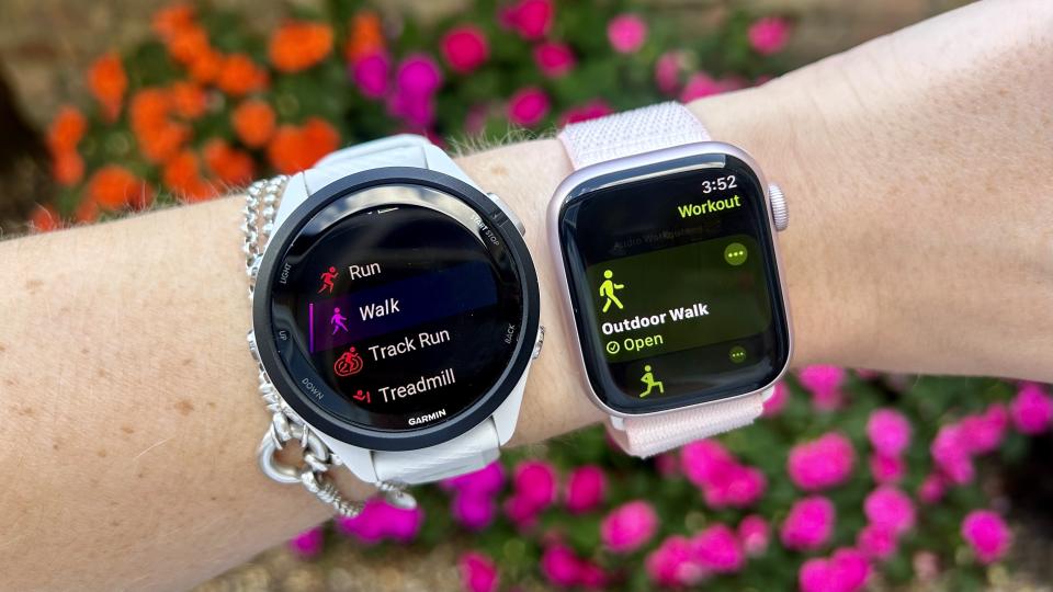 garmin forerunner 265 and apple watch 9