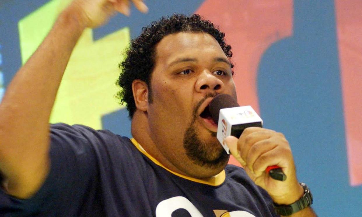 <span>Fatman Scoop in 2003.</span><span>Photograph: Anthony Harvey/PA</span>