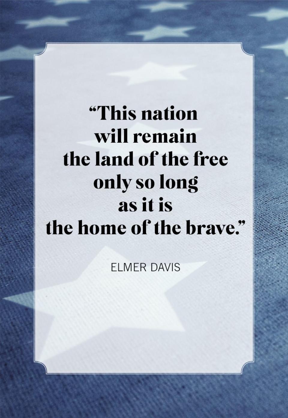 elmer davis memorial day quotes