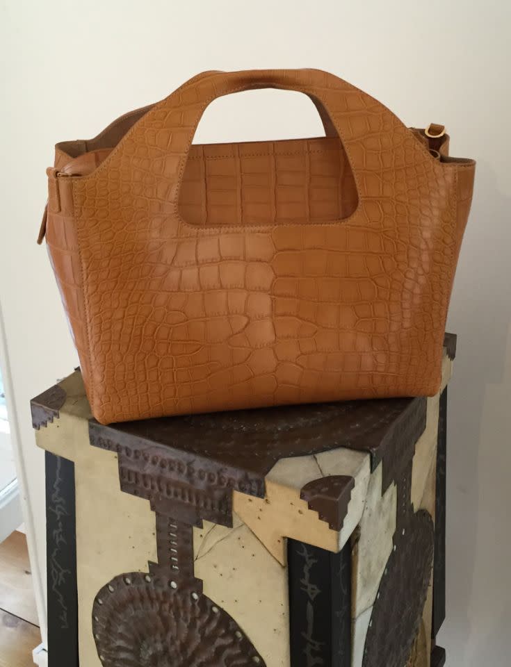 The Row’s Crocodile Tote. 