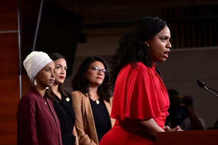 Ocasio-Cortez, Omar, Pressley and Tlaib hold news conference