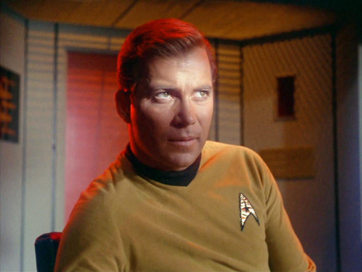 William as Captain Kirk