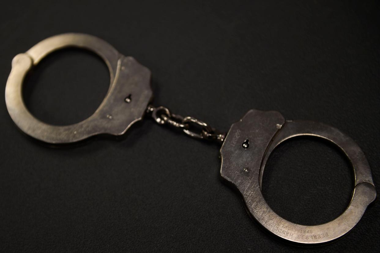 Pictured are handcuffs at the Columbia County Sheriff's Substation in Evans, Ga., on Monday, Sept. 19, 2022.