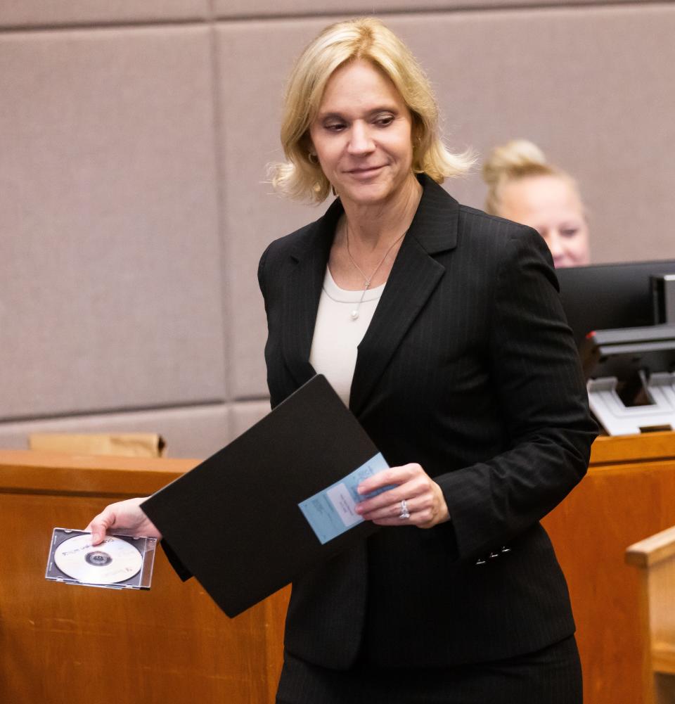 Assistant State Attorney Amy Berndt in court on Tuesday.