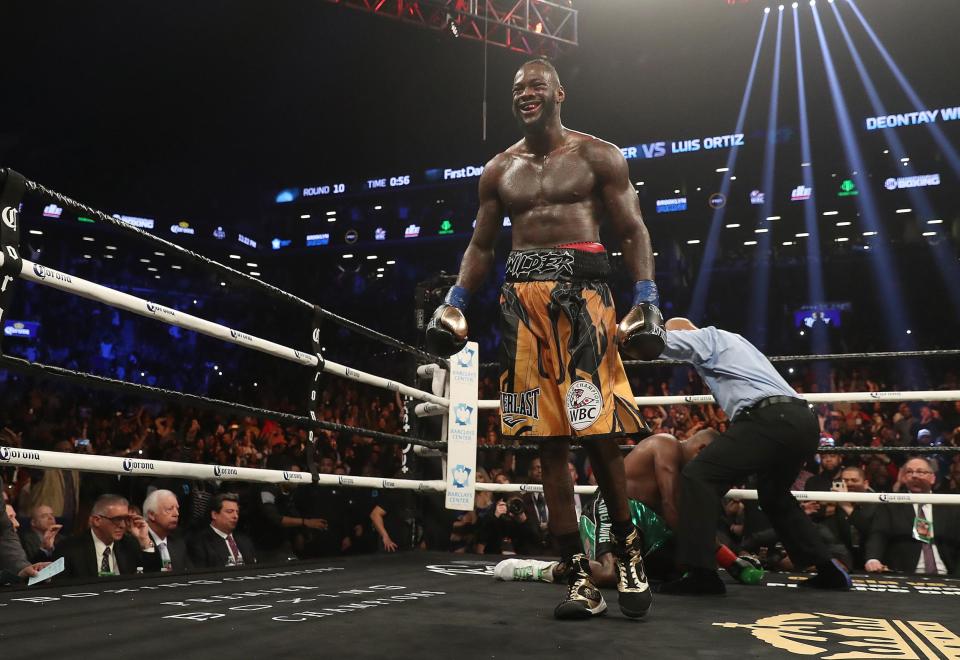 Wilder recovered to seal an emphatic 10th round finish. (Getty Images)