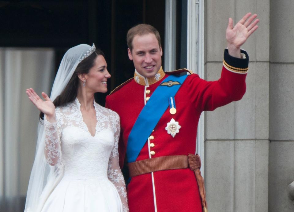 Prince William -- sans a wedding ring -- on his wedding day on April 29, 2011. (Photo: Mark Cuthbert via Getty Images)