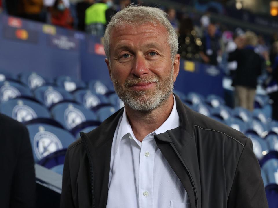 Roman Abramovich, owner of Chelsea smiles following his team's victory during the UEFA Champions League Final between Manchester City and Chelsea FC