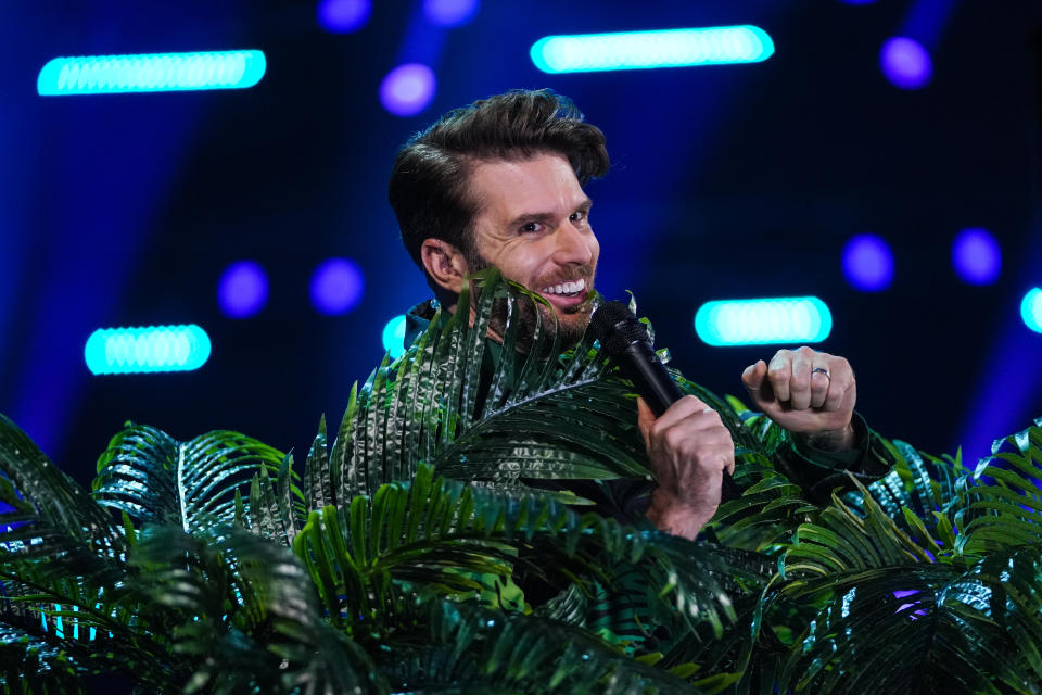 From Bandicoot TV

The Masked Singer: Iâ€™m A Celebrity Special on ITV and ITV Hub

Pictured: Joel Dommett.

This photograph is (C) Bandicoot TV and can only be reproduced for editorial purposes directly in connection with the programme or event mentioned above, or ITV plc. Once made available by ITV plc Picture Desk, this photograph can be reproduced once only up until the transmission [TX] date and no reproduction fee will be charged. Any subsequent usage may incur a fee. This photograph must not be manipulated [excluding basic cropping] in a manner which alters the visual appearance of the person photographed deemed detrimental or inappropriate by ITV plc Picture Desk.  This photograph must not be syndicated to any other company, publication or website, or permanently archived, without the express written permission of ITV Picture Desk. Full Terms and conditions are available on the website www.itv.com/presscentre/itvpictures/terms

For further information please contact:
james.hilder@itv.com / 0207 157 3052