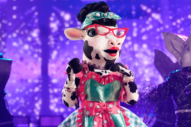 <p>Michael Becker / FOX</p> Cow on 'The Masked Singer'