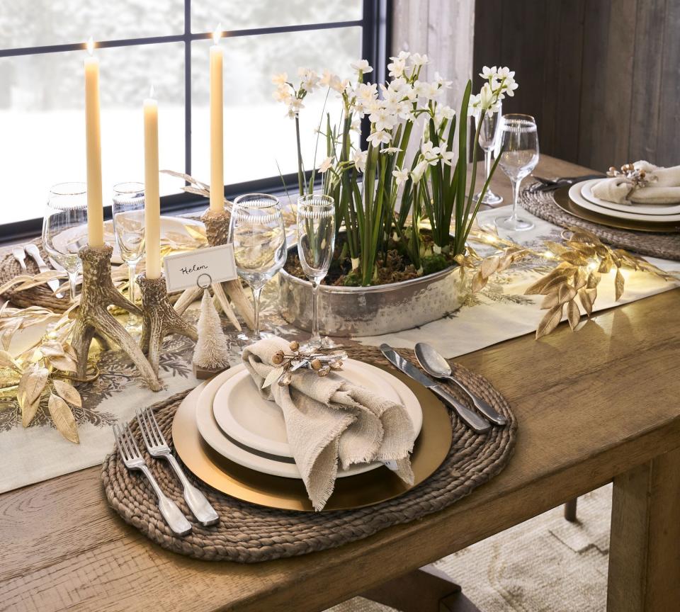 <p>Pottery Barn Antler Taper Candleholders - Set of 2</p><p>potterybarn.com</p><p>$55.00</p><p><a href="https://go.redirectingat.com?id=74968X1596630&url=https%3A%2F%2Fwww.potterybarn.com%2Fproducts%2Fantler-taper-candleholder%2F&sref=https%3A%2F%2Fwww.cosmopolitan.com%2Flifestyle%2Fa42242914%2Fholiday-place-settings%2F" rel="nofollow noopener" target="_blank" data-ylk="slk:Shop Now;elm:context_link;itc:0;sec:content-canvas" class="link ">Shop Now</a></p><span class="copyright">Pottery Barn</span>