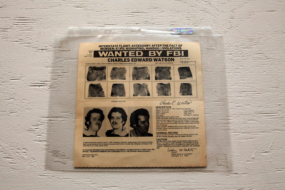 Serial killer memorabilia displayed in the waiting area of Killers: A Nightmare Haunted House. (Photo: Siemond Chan)