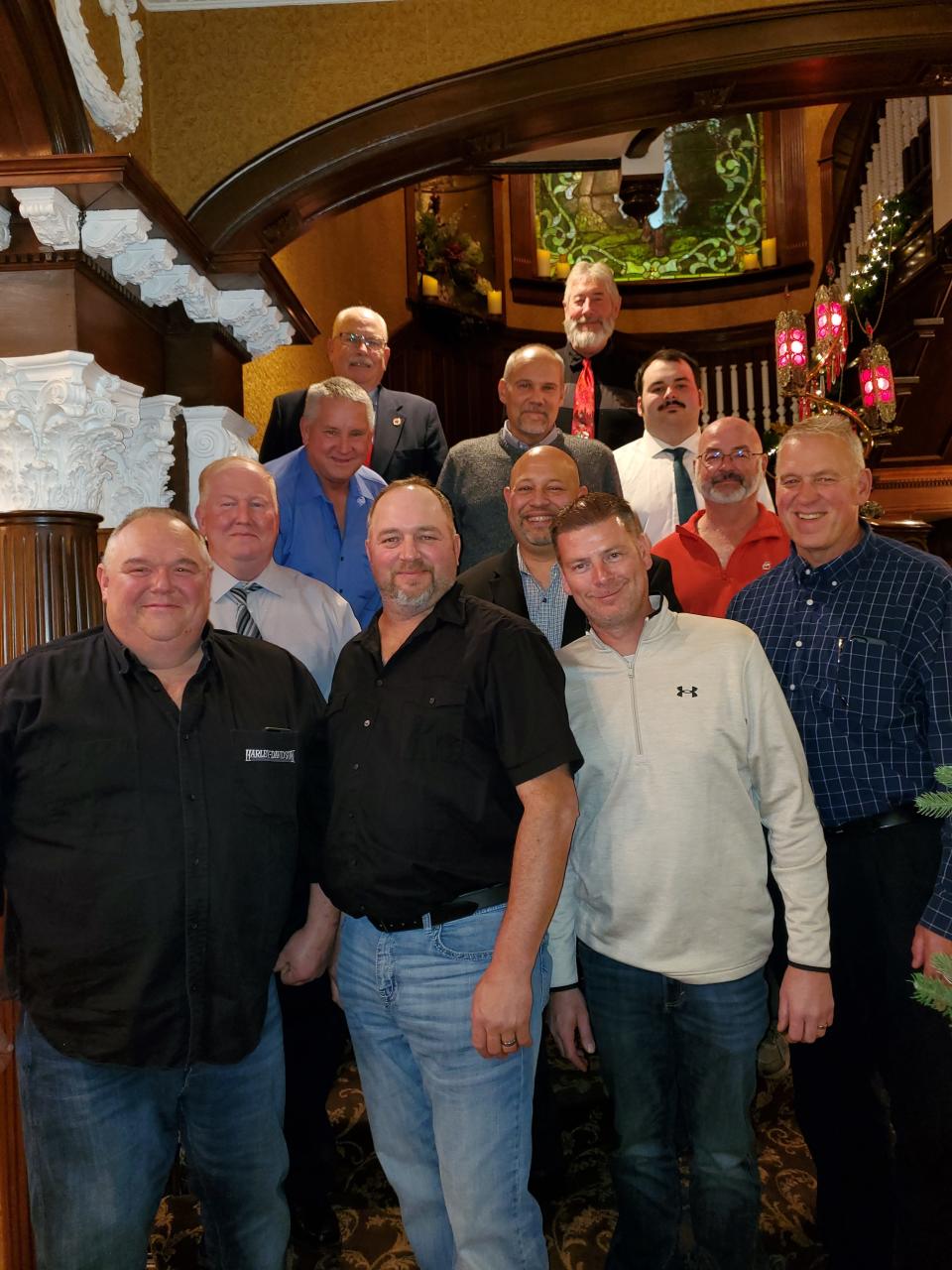 Members of the Mahoning County Fire Chiefs Association gathered Friday, Dec. 2, 2022, at the Sebring Mansion Inn and Spa for the group's annual meeting and Christmas Party.
