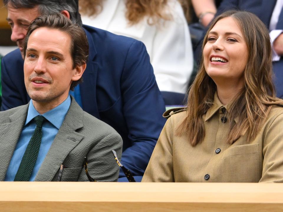 Alexander Gilkes and Maria Sharapova at day three of Wimbledon.