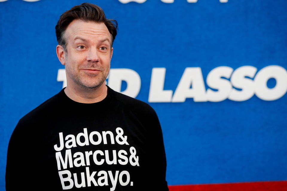 Ted Lasso star Jason Sudeikis has caught Diane Sawyer's attention. (Photo: REUTERS/Mario Anzuoni)