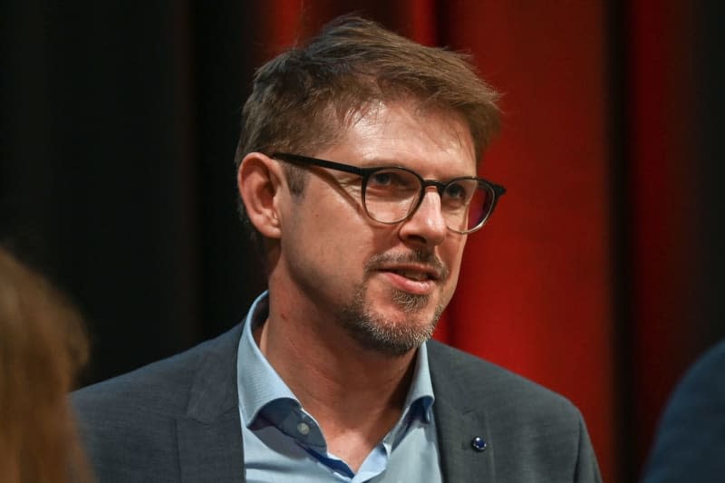 MEP Matthias Ecke at the state party conference of the SPD Saxony in Chemnitz, where he was again nominated as a candidate for the upcoming election. Heiko Rebsch/dpa