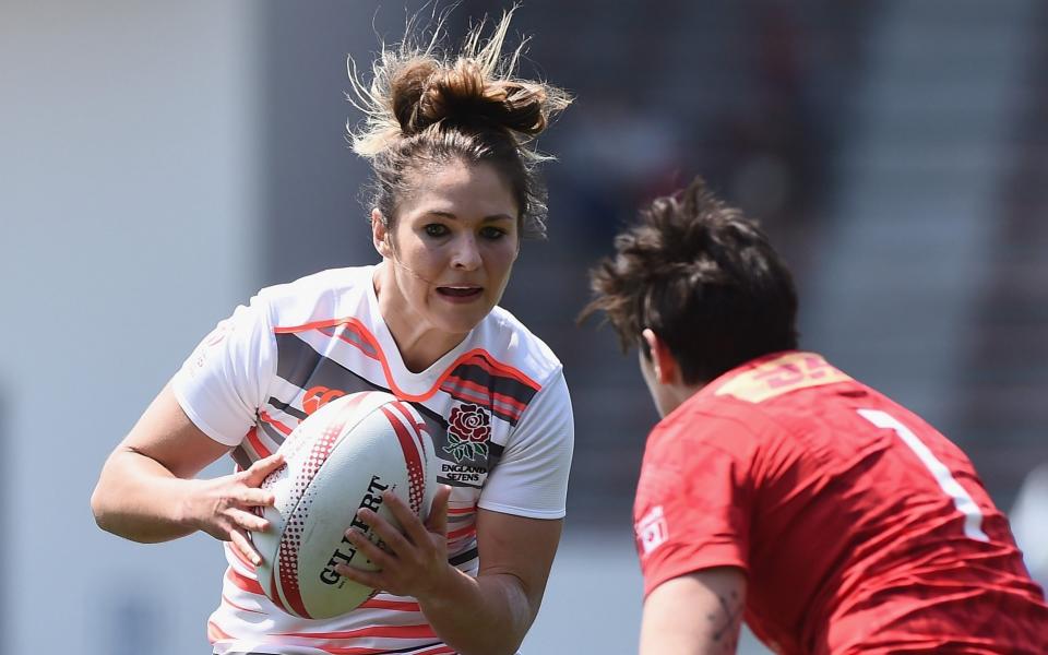 Amy Wilson Hardy playing for England Sevens team  - GETTY IMAGES