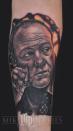 <div class="caption-credit"> Photo by: Mike Devries/mdtattoos.com</div>James Gandolfini as Tony Soprano, or one of the kidnappers in "The Mexican."