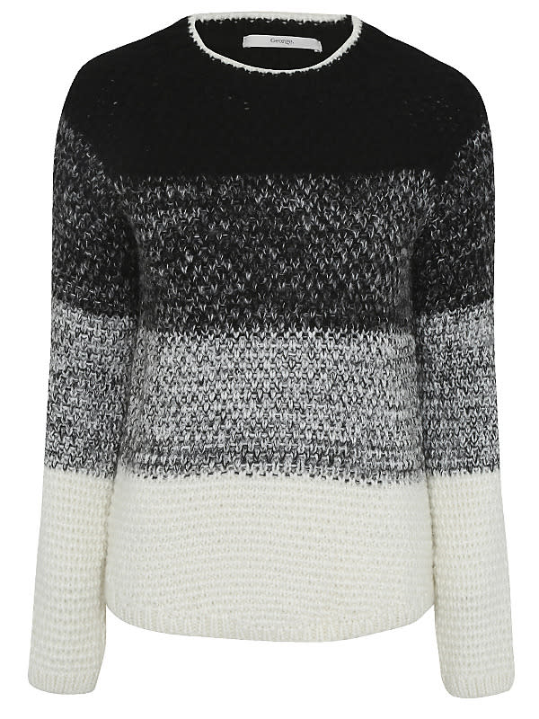 Ombre Stripe Chunky Knit Jumper