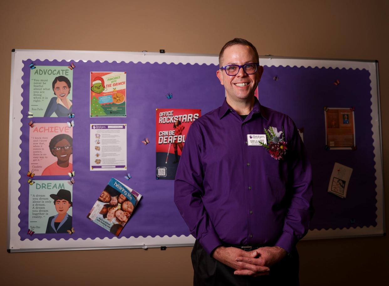 Chad Ludwig, executive director of Bridges Oregon, serves Oregonians who are deaf, deaf-blind or hard of hearing.