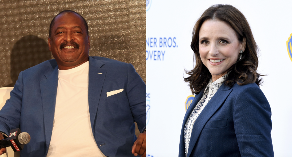 From Matthew Knowles to Julia Louis-Dreyfus, these 11 celebrities have opened up about their experience with breast cancer. (Photos via Getty Images)