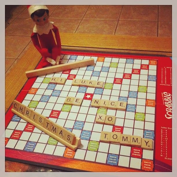 41) Elf on the Shelf Scrabble