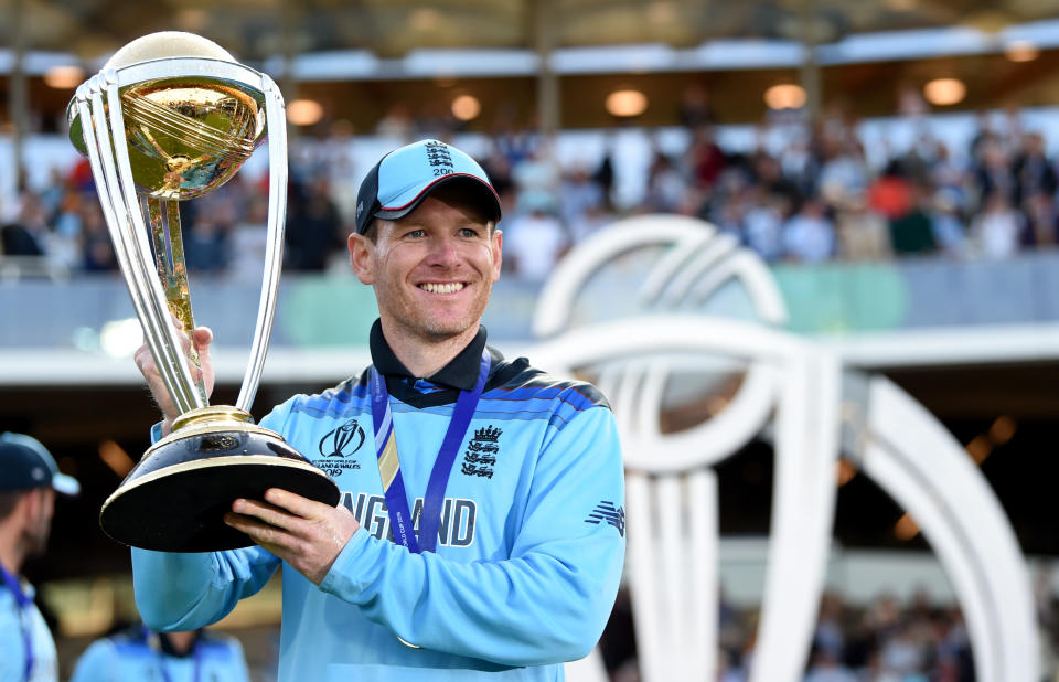 Eoin Morgan becomes a CBE after leading England to World Cup glory (Photo by Gareth Copley-ICC/ICC via Getty Images)