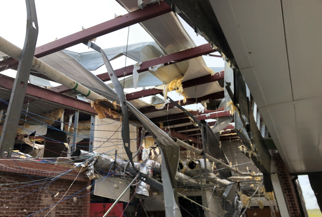 Vincent Settlement Elementary in south Calcasieu Parish sustained significant damage from Hurricane Laura in August 2020. The school was closed for 61 instructional days.