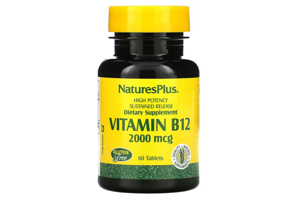 NaturesPlus, Vitamin B12, 2,000 mcg, 60 Tablets. (Photo: iHerb.com)