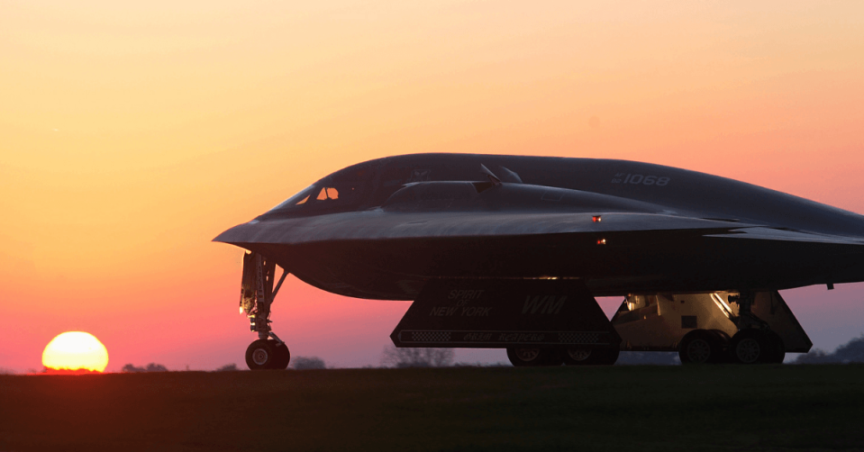 B-2 at sunset. (USAF)