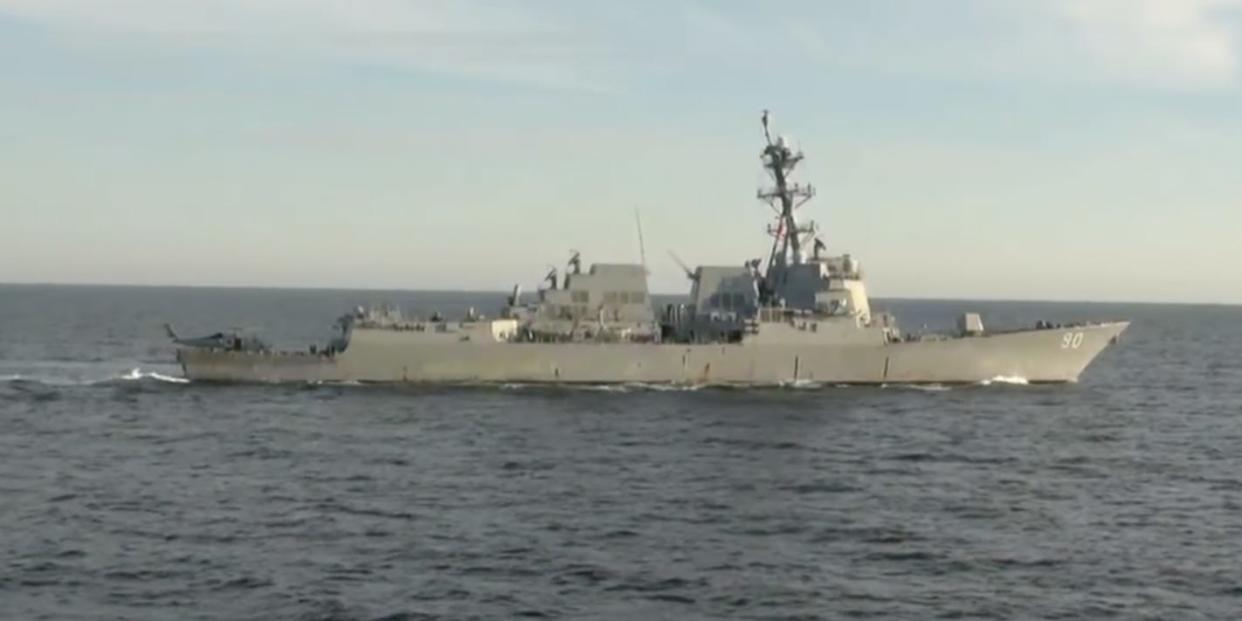 Navy destroyer Chafee Sea of Japan Russia incident