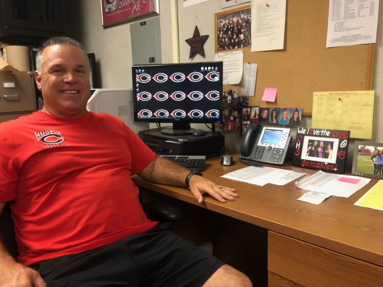 Corona Centennial coach Matt Logan begins his 23rd season as head football coach on Friday against No. 1 Santa Ana Mater Dei. He has kept public school competitive year after year.