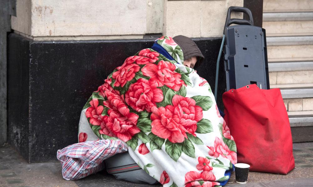Rough sleeping in England has risen by 169% since 2010, according to the Feantsa report.