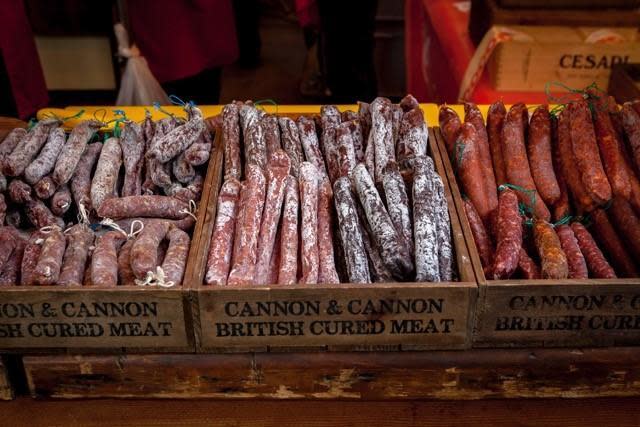 All the meats: Cannon & Cannon's stall at Borough Market