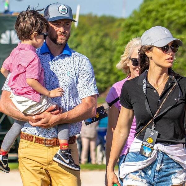 Jessica Biel and Justin Timberlake Golf With Son Silas